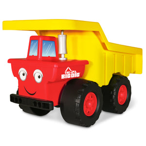 The Big Dig Dump Truck on a White Background