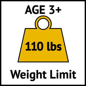 The Big Dig Graphic with ages 3 plus and 110 pound weight limit