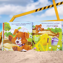 Load image into Gallery viewer, Big Dig Book with Big Dig Bucket on the Beach